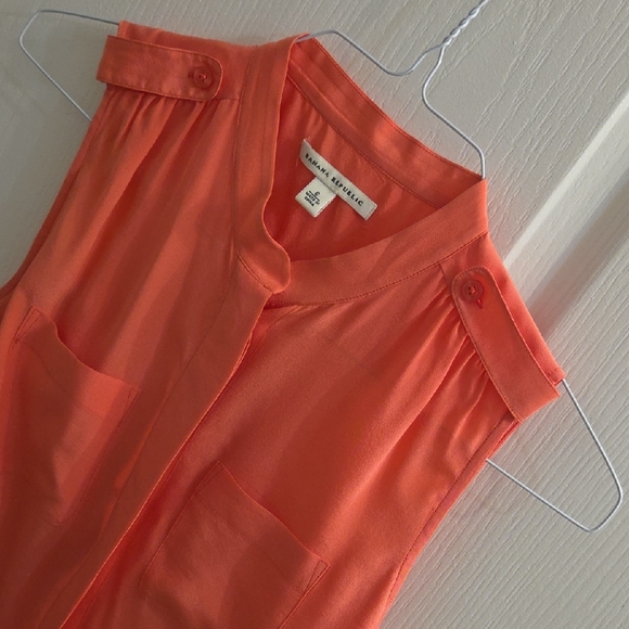 Banana Republic Vibrant Coral Blouse - Picture 2 of 3